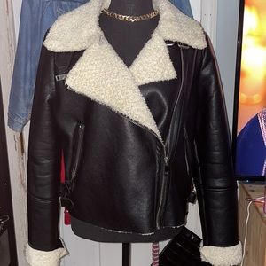BlankNYC Shearling Biker Jacket